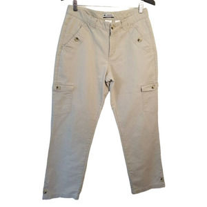 Columbia Cargo beige Women's Pants Outdoors Hiker Hiking Lightweight SZ 12 33X30